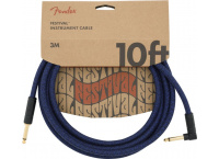 CABLE FENDER 10' ANGLED FESTIVAL INSTRUMENT PURE HEMP BLEU DREAM