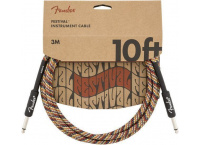 CABLE FENDER 10' ANGLED FESTIVAL INSTRUMENT PURE HEMP RAINBOW