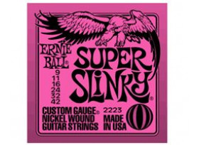 JEU 6 CORDES GUITARE ELECTRIQUE ERNIE BALL SUPER SLINKY 9/42