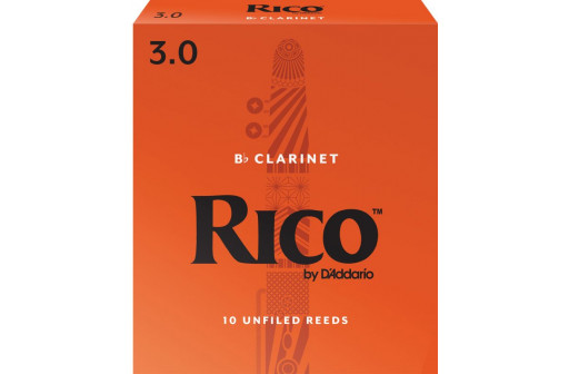 BOITE 10 ANCHES CLARINETTE SIB RICO BY D'ADDARIO N°3