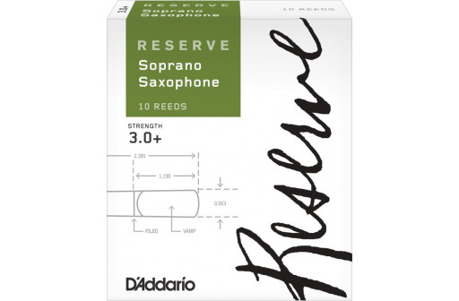 BOITE 10 ANCHES SAXOPHONE SOPRANO D'ADDARIO RESERVE N°3+