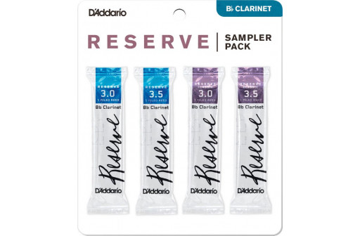 SAMPLER PACK 4 ANCHES CLARINETTE SIB D'ADDARIO N°3-3 1/2