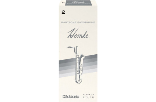 BOITE 5 ANCHES SAXOPHONE BARYTON D'ADDARIO PREMIUM HEMKE N°2