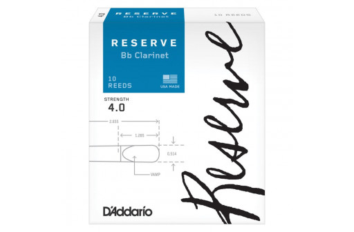 BOITE 10 ANCHES CLARINETTE SIB D'ADDARIO RESERVE N°4