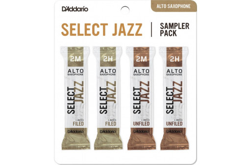 SAMPLER PACK 4 ANCHES SAXOPHONE ALTO D'ADDARIO N°2M-2H