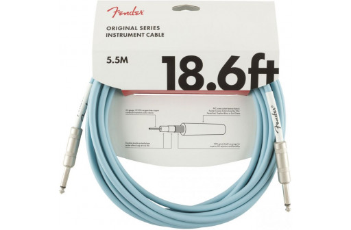 CABLE GUITARE JACK/JACK FENDER ORIGINAL SERIE INSTRUMENT 5,5M