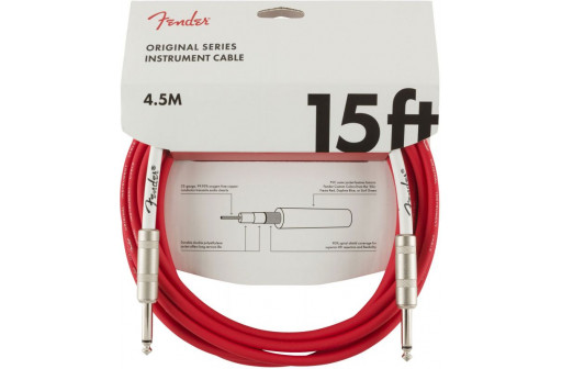 CABLE GUITARE JACK/JACK FENDER ORIGINAL SERIE INSTRUMENT 4,5M