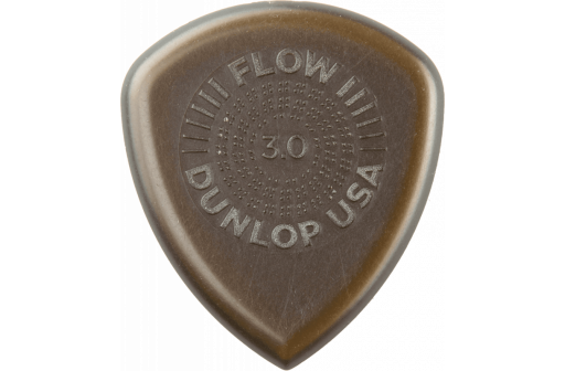 LOT DE 3 MEDIATORS DUNLOP FLOW JUMBO GRIP MARRON 3 MM