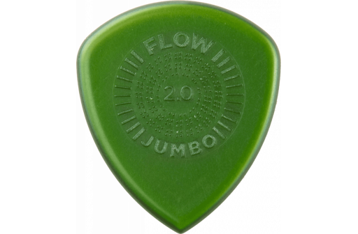 LOT DE 3 MEDIATORS DUNLOP FLOW JUMBO GRIP VERT 2,00 MM