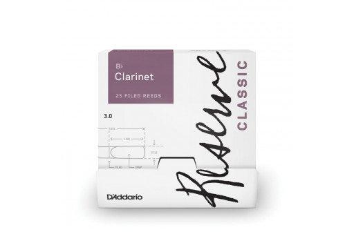 ANCHE CLARINETTE SIB D'ADDARIO RESERVE CLASSIC N°3