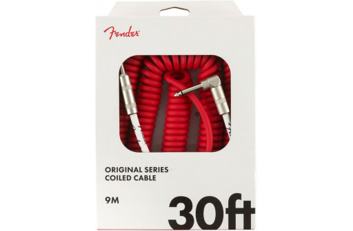 CABLE GUITARE JACK/JACK COUDE 9 M FENDER ORIGINAL SERIE COIL