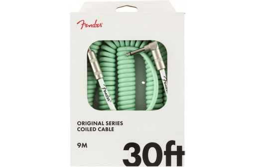 CABLE GUITARE JACK/JACK COUDE 9 M FENDER ORIGINAL SERIE COIL