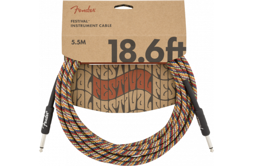 CABLE FENDER 18,6' ANGLED FESTIVAL INSTRUMENT PURE RAINBOW