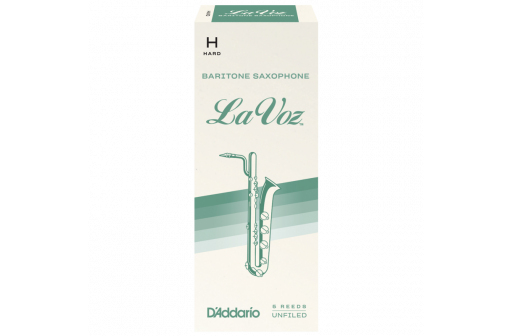 BOITE 5 ANCHES SAXOPHONE BARYTON D'ADDARIO LA VOZ HARD