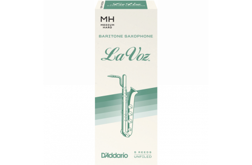 BOITE 5 ANCHES SAXOPHONE BARYTON D'ADDARIO LA VOZ MEDIUM HARD