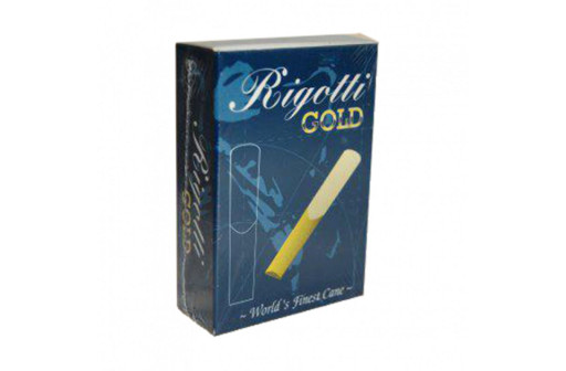 BOITE 5 ANCHES SAXOPHONE BARYTON RIGOTTI GOLD JAZZ N°2 MEDIUM