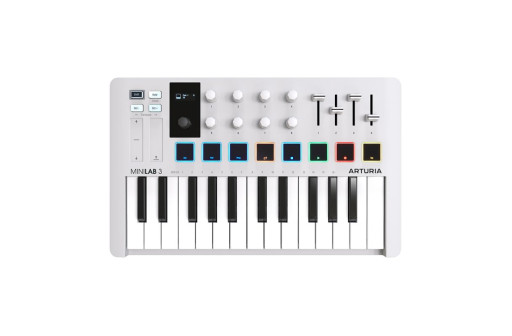 CLAVIER MAITRE ARTURIA MINILAB MK3 BLANC