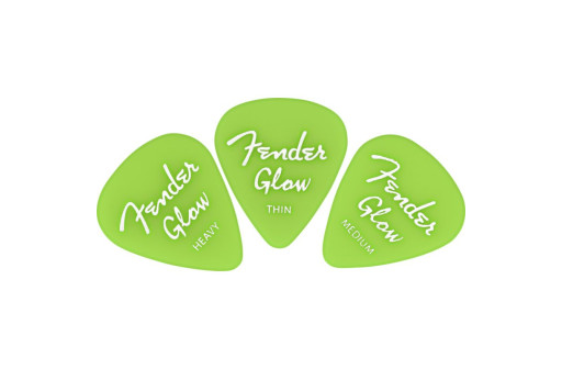 PACK 12 MEDIATORS FENDER PHOSPHORESCENTS 351