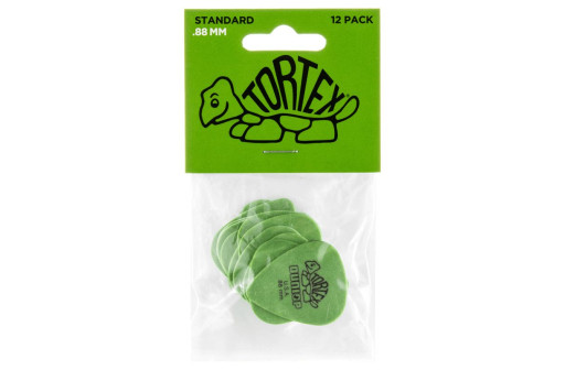 PLAYER'S PACK DE 12 MEDIATORS TORTEX VERT 0,88 MM