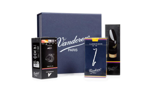 PACK VANDOREN BEC CLARINETTE BASSE + LIGATURE + BOITE ANCHES