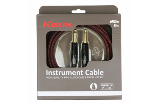 CABLE GUITARE JACK/JACK KIRLIN 6M NOIR