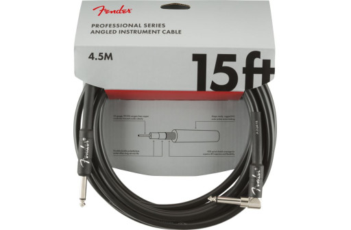 CABLE GUITARE JACK/JACK FENDER PROFESSIONAL SERIE INSTRUMENT 4,5 M