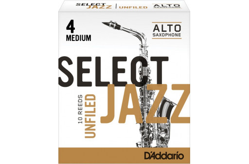 BOITE 10 ANCHES SAXOPHONE ALTO D'ADDARIO SELECT JAZZ UNFILED N°4 M