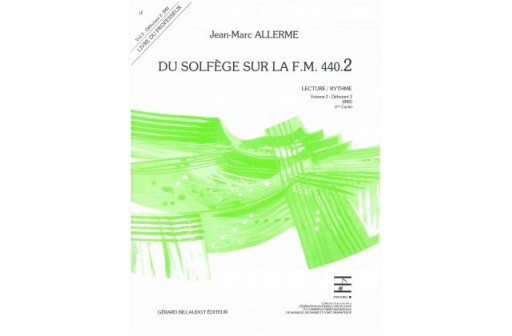 DU SOLFEGE SUR LA FM 440.2 VOL 2 PROF LECTURE/RYTHME