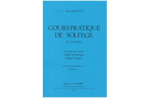 COURS PRATIQUE DE SOLFEGE VOL 1 DEBUTANTS 1 ET 2