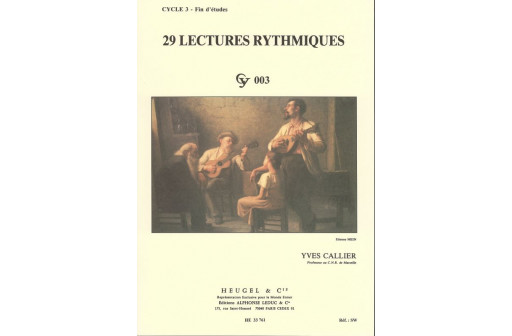 29 LECTURES RYTHMIQUES CYCLE 3 FIN D'ETUDES