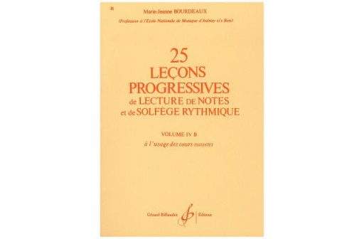 25 LECONS PROGRESSIVES VOL 4B MOYEN 2