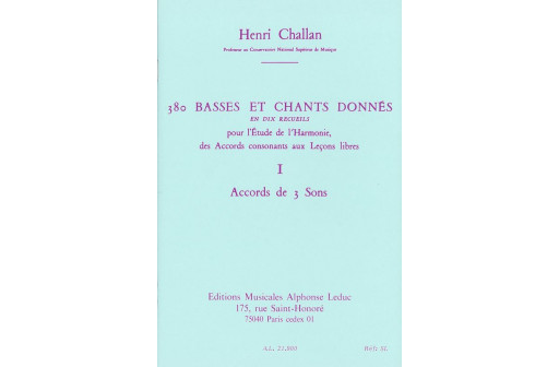 380 BASSES ET CHANTS DONNES VOL 1A TEXTES