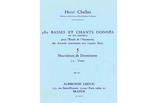 380 BASSES ET CHANTS DONNES VOL 5A TEXTES