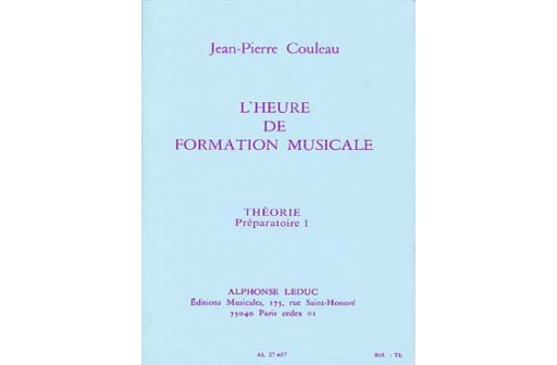 L'HEURE DE FORMATION MUSICALE THEORIE PREPARATOIRE 1