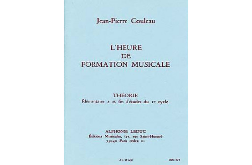 L'HEURE DE FORMATION MUSICALE THEORIE ELEMENTAIRE 2 FIN 1ER CYCLE