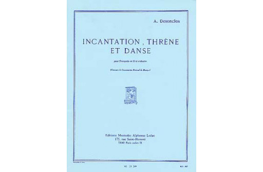 INCANTATION THRENE ET DANSE