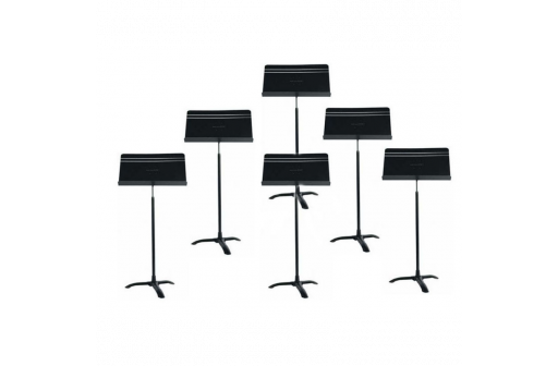 PACK 6 PUPITRES D'ORCHESTRE MANHASSET CONCERTINO 48C NOIR